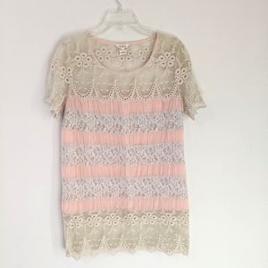 Sundance Lace in Bloom Tunic Top